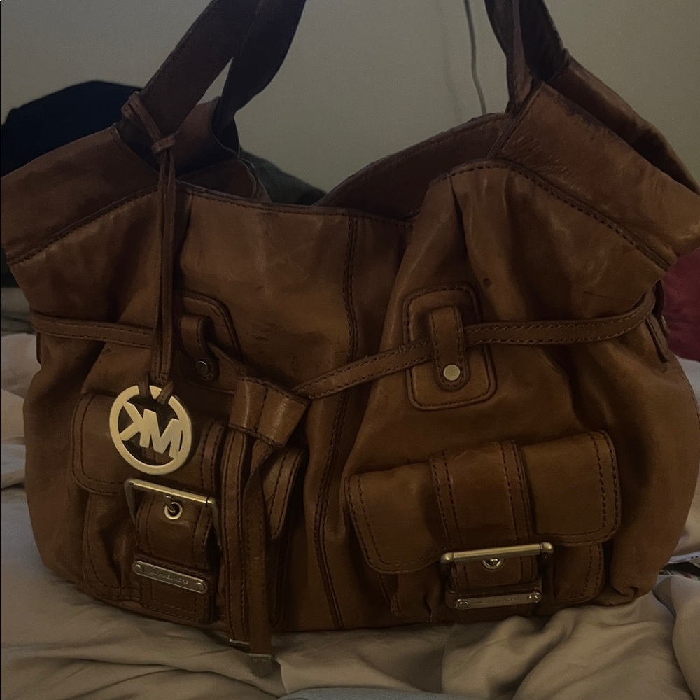 Brown Leather Women Bag